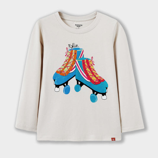 Retro Roller Skates Long Sleeve Tee