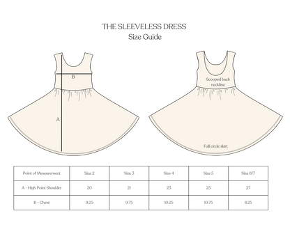 Sleeveless Twirl Dress in Triangles