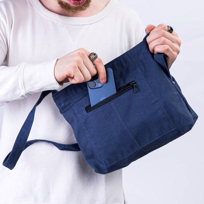 Canvas Mini Crossbody Bag for Men & Women | Amani