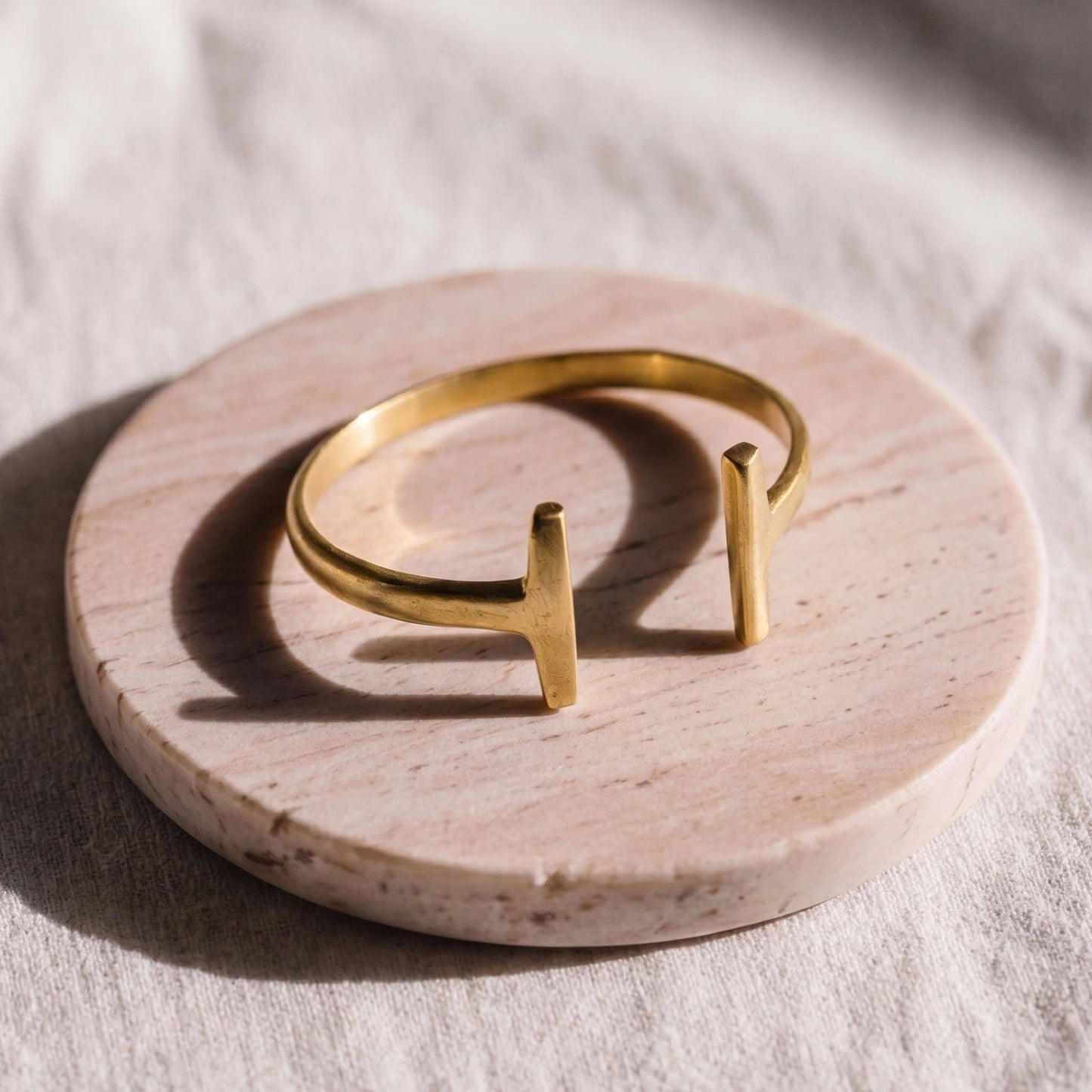 Double T Wrap Brass Bracelet | Simba