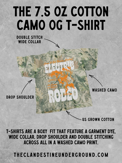 Underground Original Design: Left My Heart in Kansas City Camo Boxy Cotton TShirt