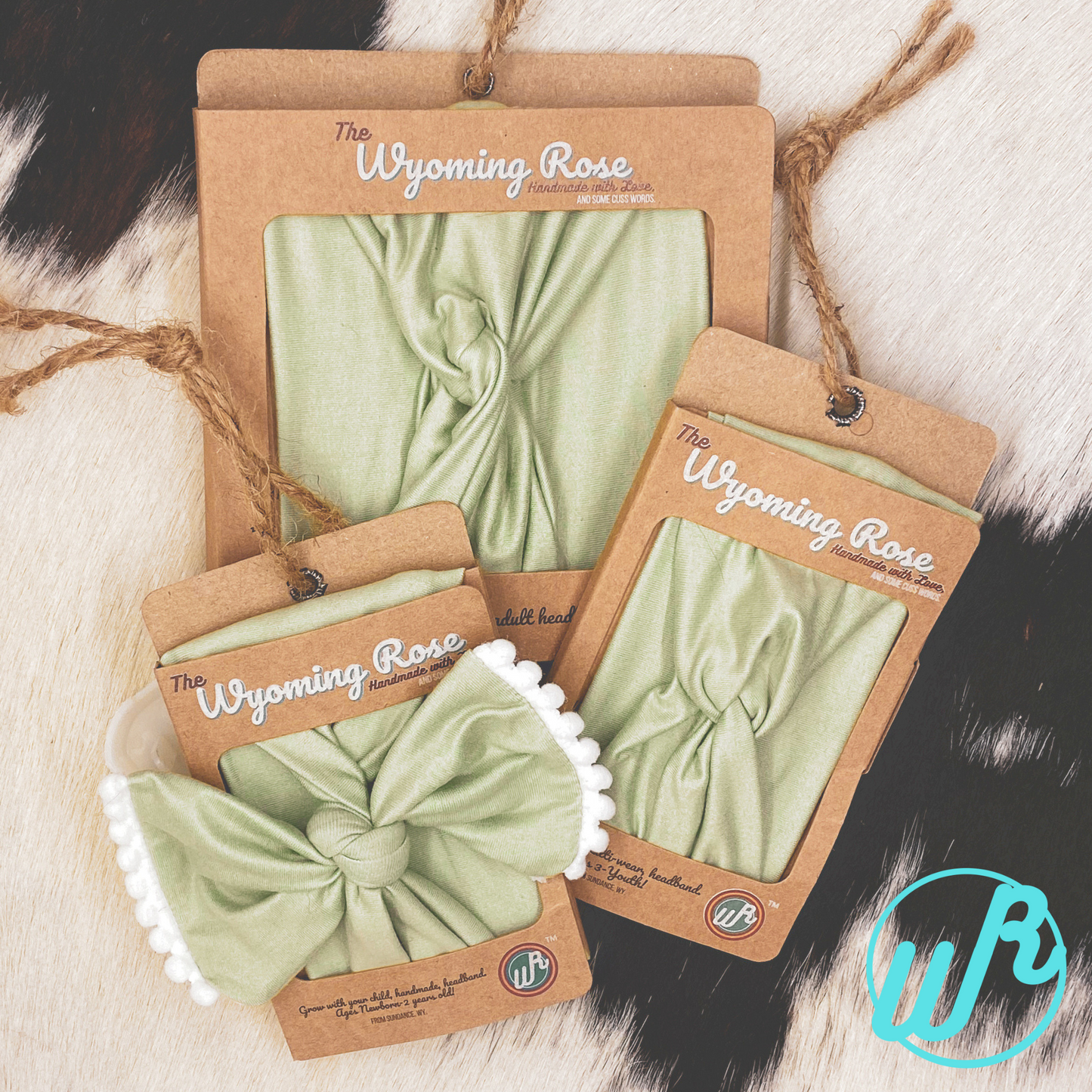 Solid Light Sage Colored Headband