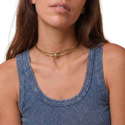 Sphere Ball Brass Choker Necklace for Women | Sola