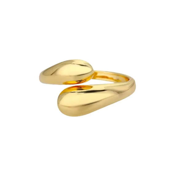 Millennium Ring in Gold – 18K Gold Plated Sterling Silver Statement Ring