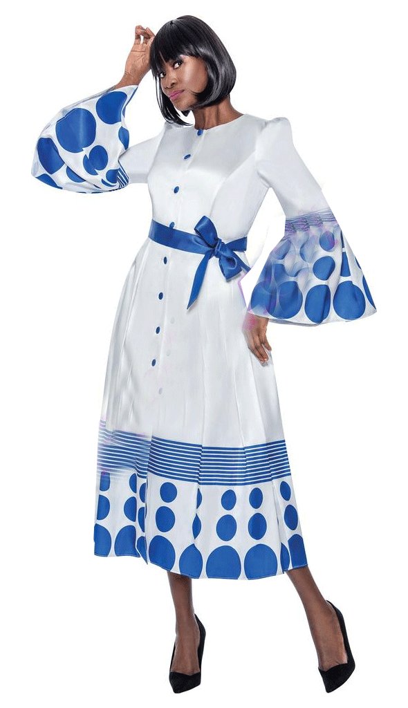 Terramina Church Dress 7062C-Royal