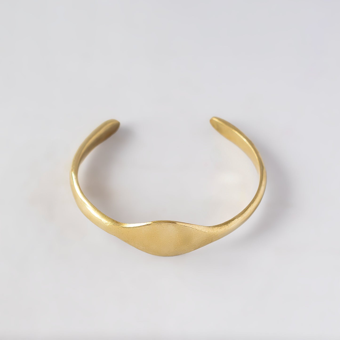 Hammered Open Brass Cuff Bracelet | Asili