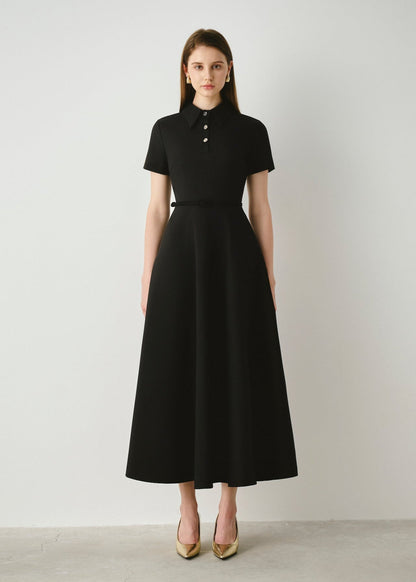 Polo Flared Midi Dress