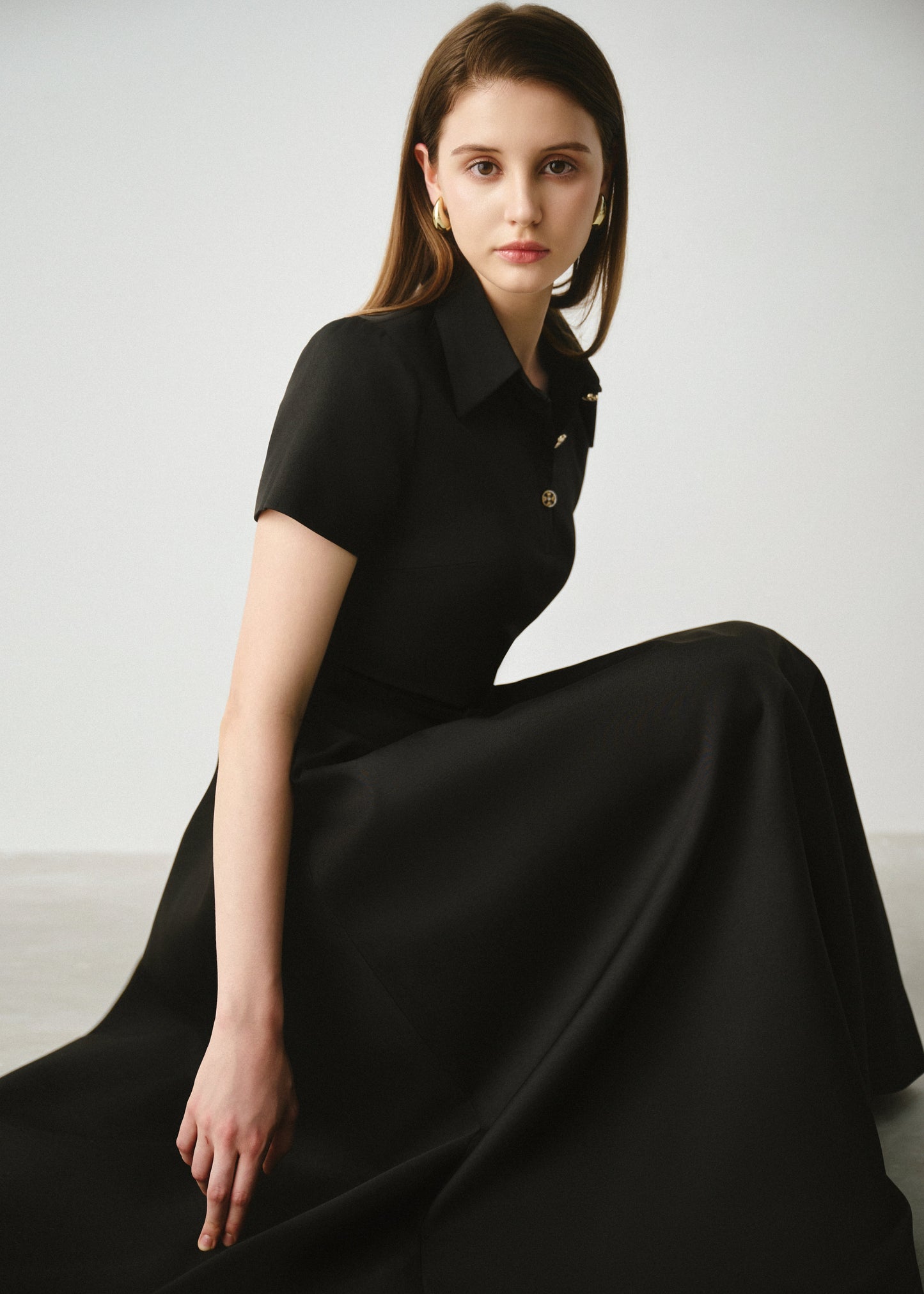 Polo Flared Midi Dress
