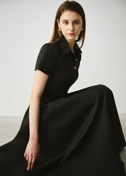 Polo Flared Midi Dress