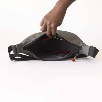 Round Mini Vegan Leather Crossbody Shoulder Bag
