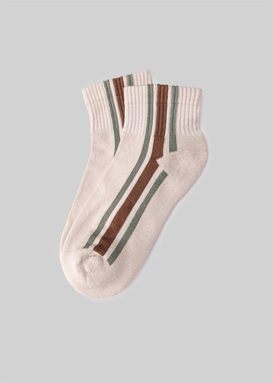 The Vertical Stripe Quarter Crew