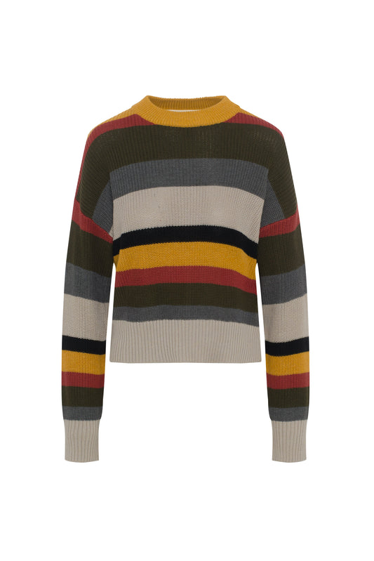 Cropped Drop Shoulder Sweater