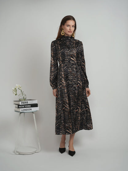 Printed Midi Dress Set