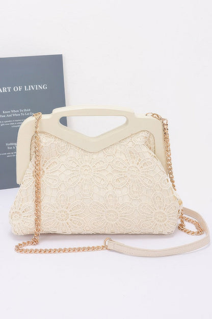 Crochet Wood Frame Clutch