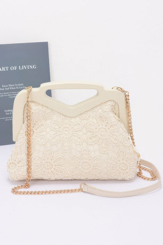 Crochet Wood Frame Clutch