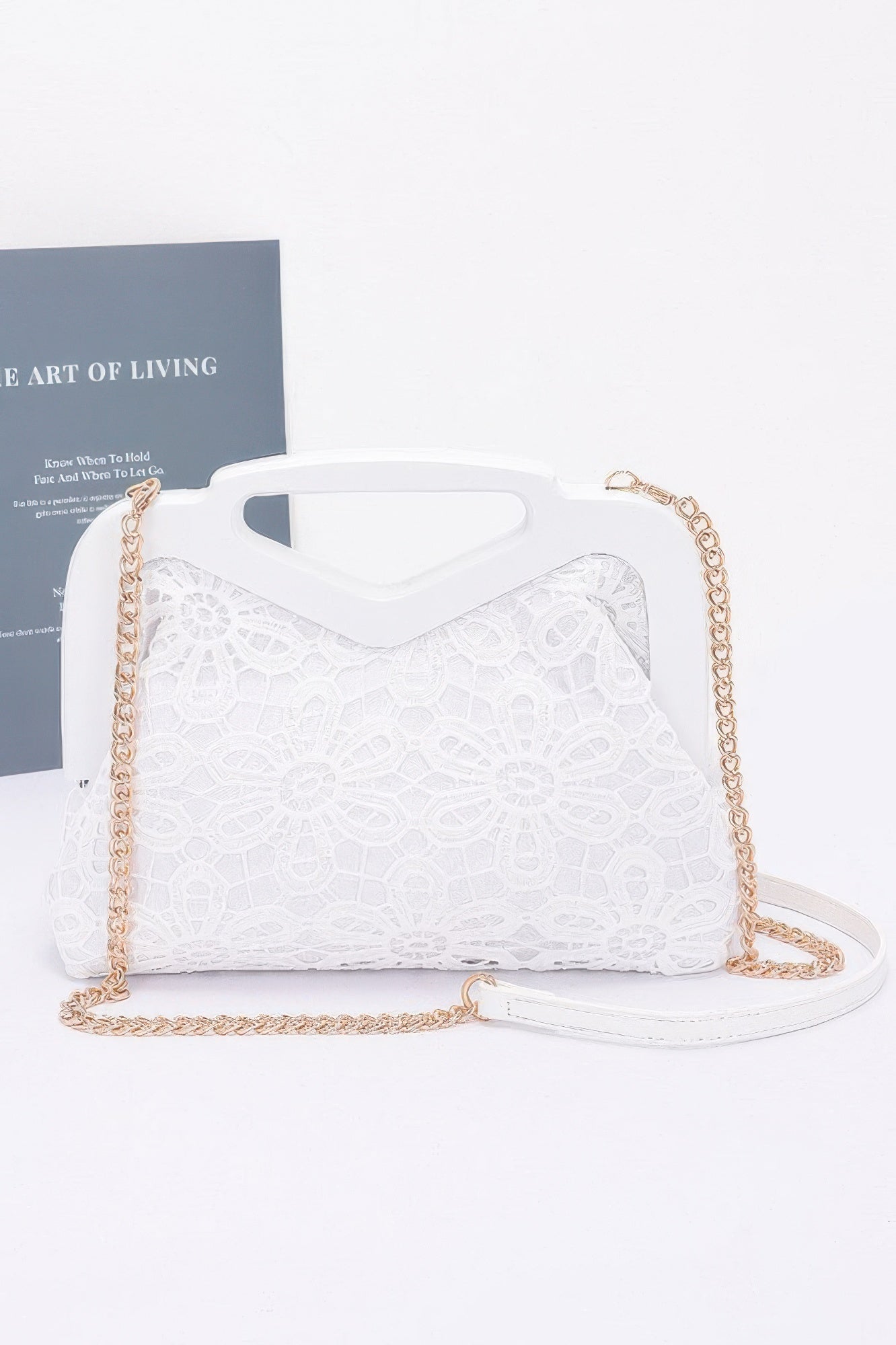 Crochet Wood Frame Clutch
