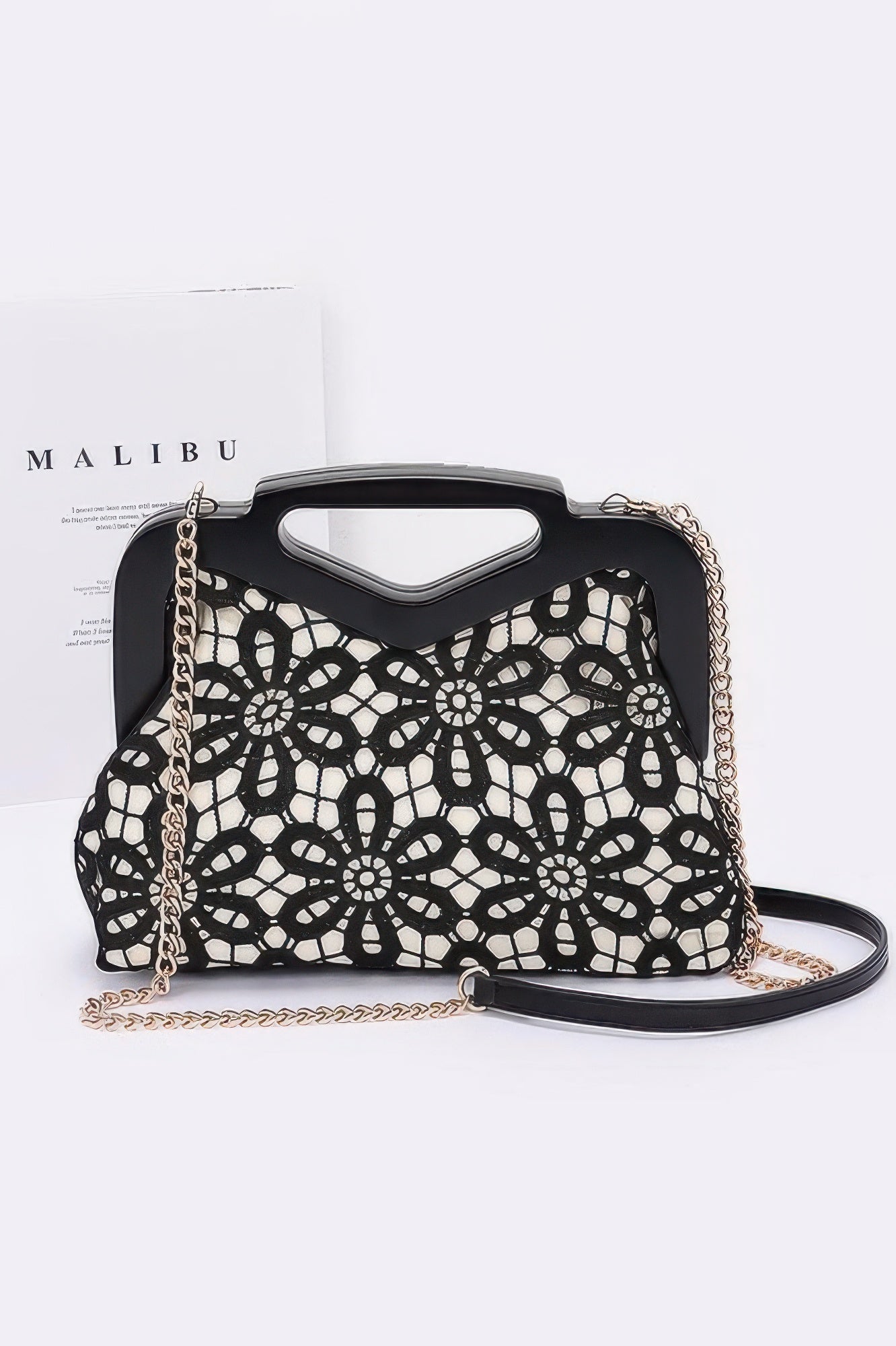 Crochet Wood Frame Clutch