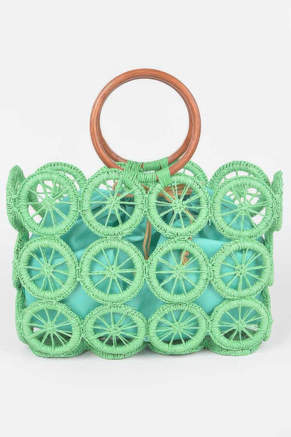 Monotone Crochet Handbag