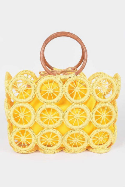 Monotone Crochet Handbag
