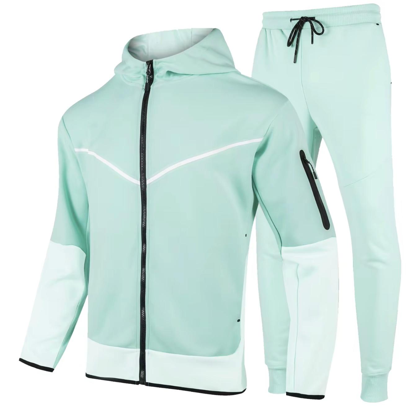 Men's Two-Tone UltraTech Fleece Athletic Tracksuit - Hoodie and Joggers