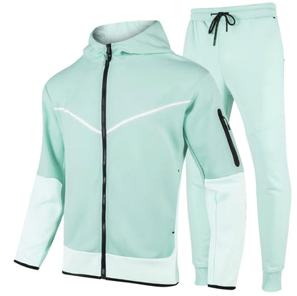 Men's Two-Tone UltraTech Fleece Athletic Tracksuit - Hoodie and Joggers