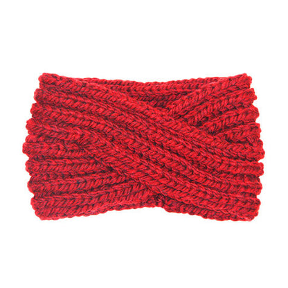 Wide Solid Twisted Soft Knit Earmuff Headband Ear Warmer
