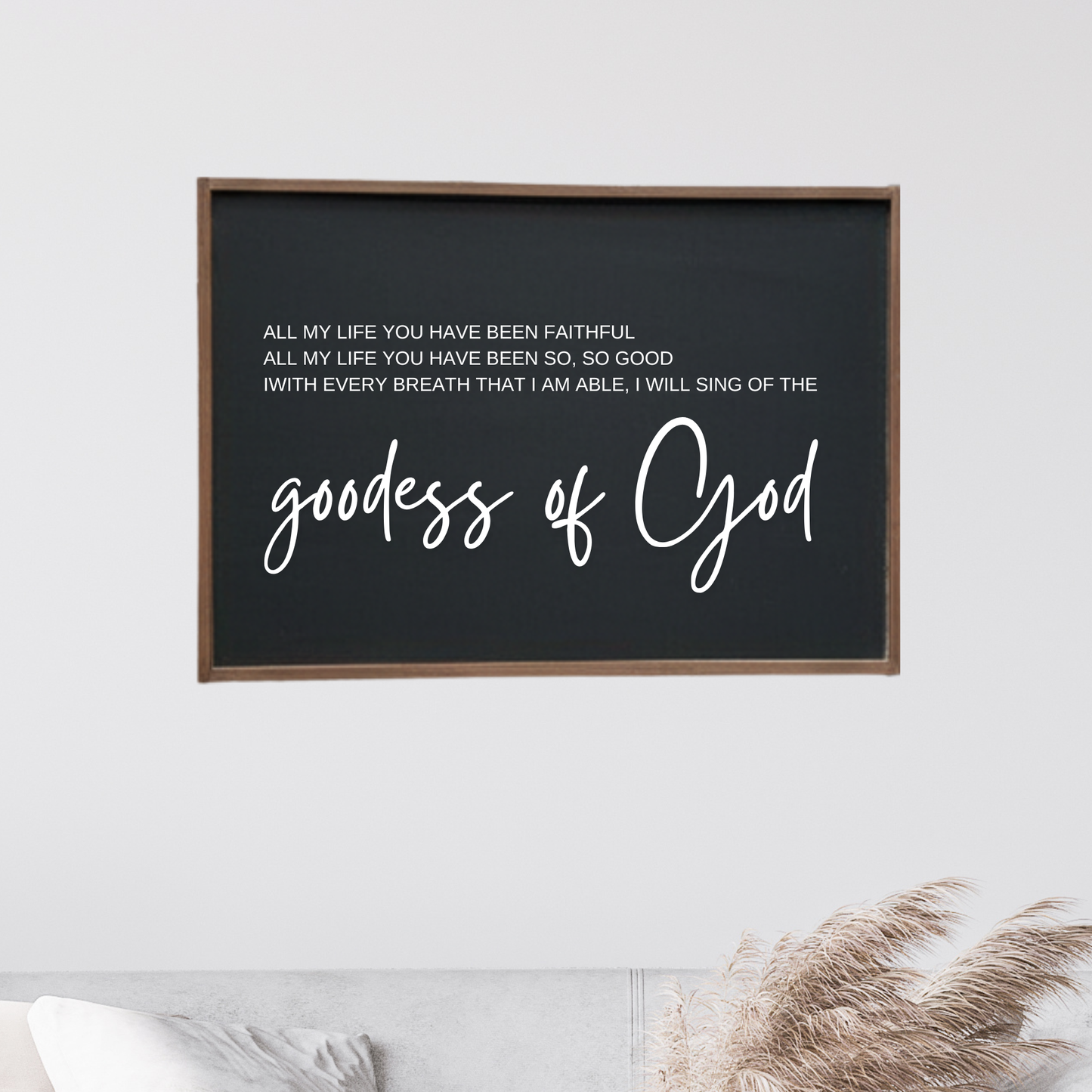 Goodness of God Wooden Wall Art Sign