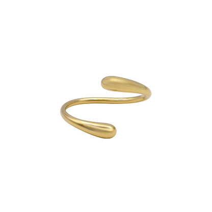 Bypass Wrap Teardrop Cuff Bracelet | Sana