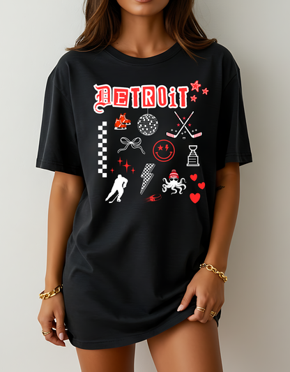 Detroit Hockey Collage Shirt
