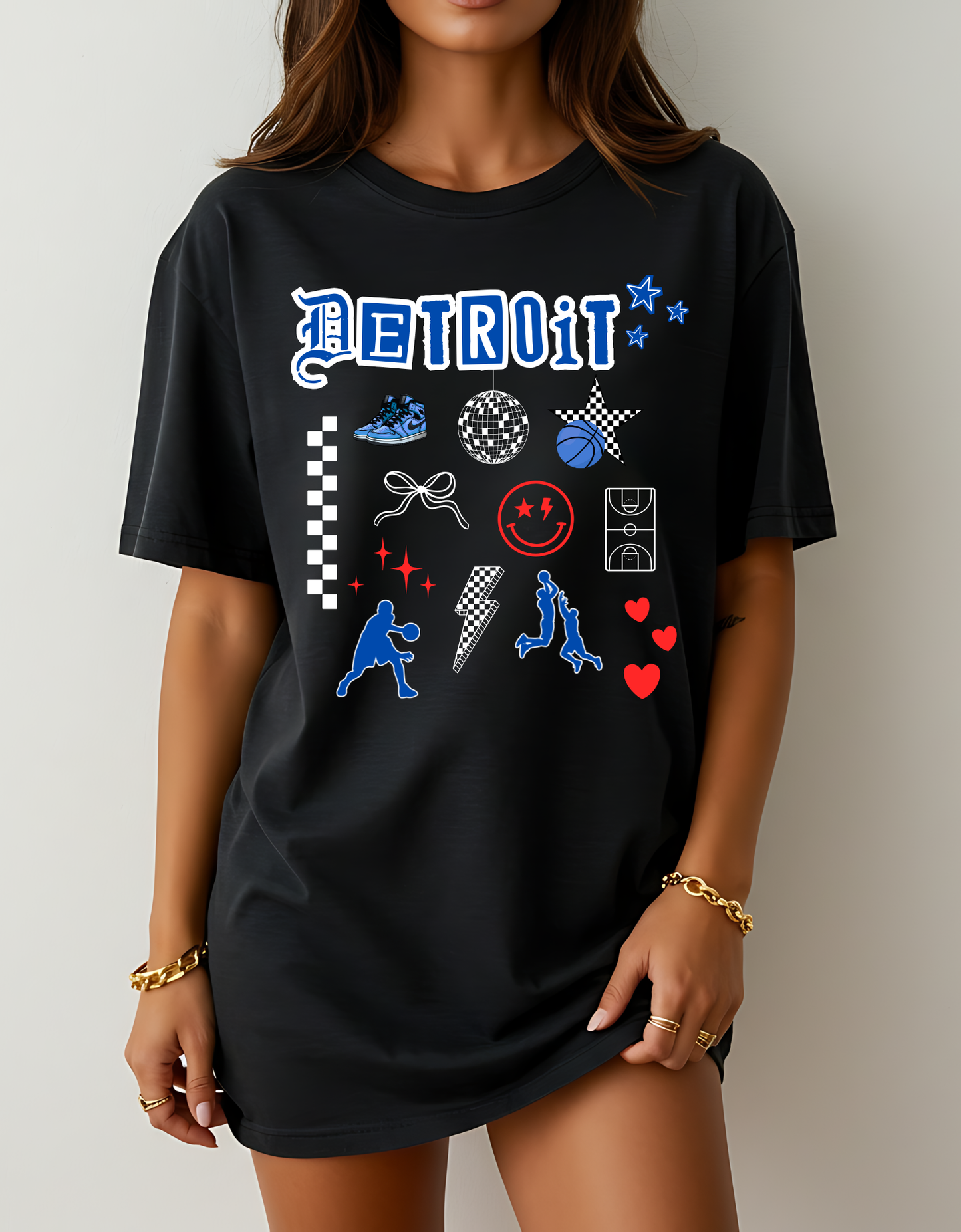 Detroit Basketball Collage Shirt