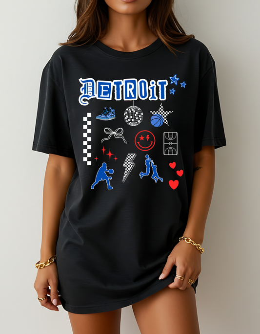 Detroit Basketball Collage Shirt