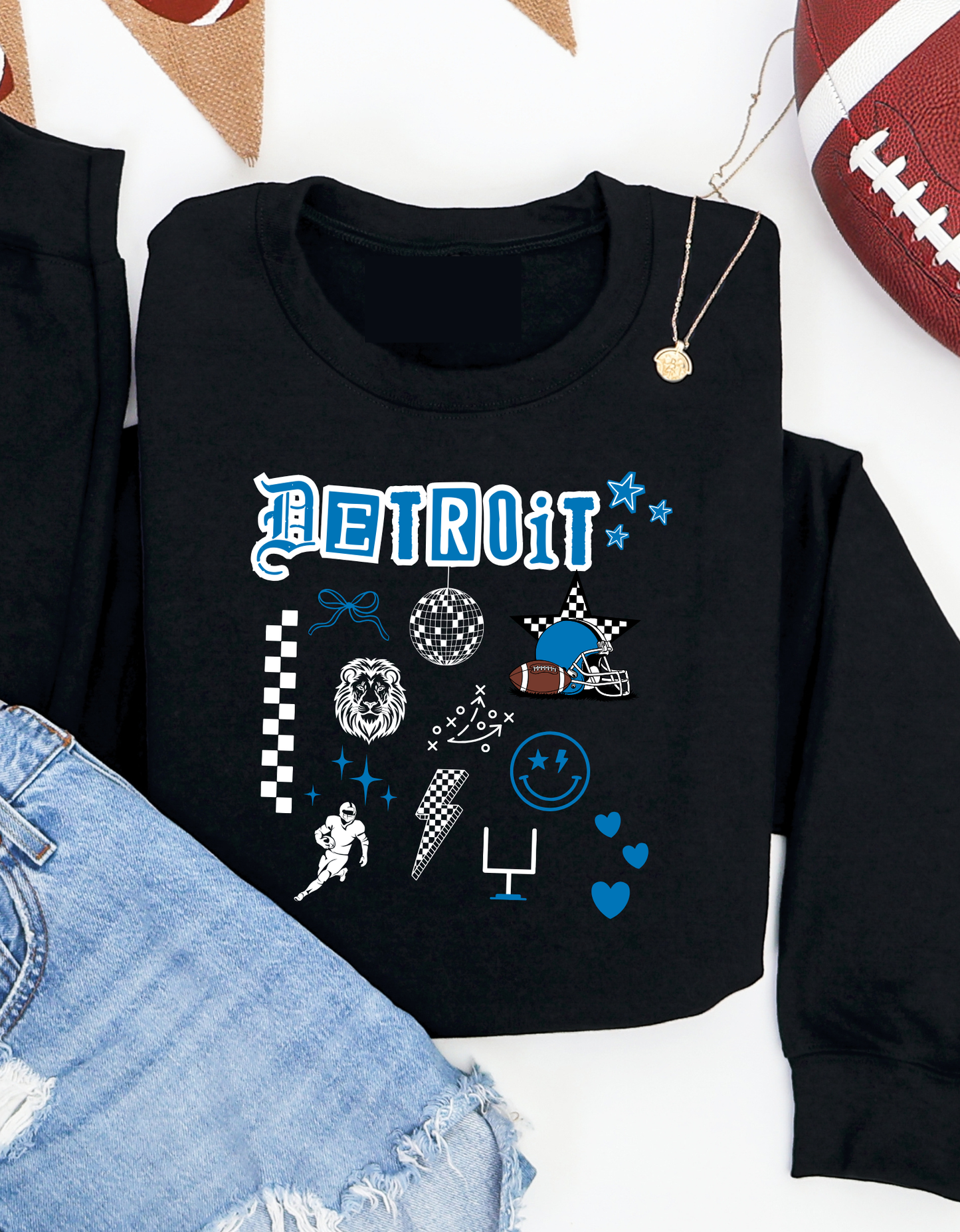 Detroit Football Collage Shirt