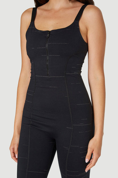 Front Zip Romper Made in USA