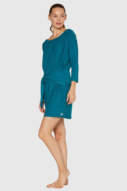 Light Heather Wrap Dress Made in USA