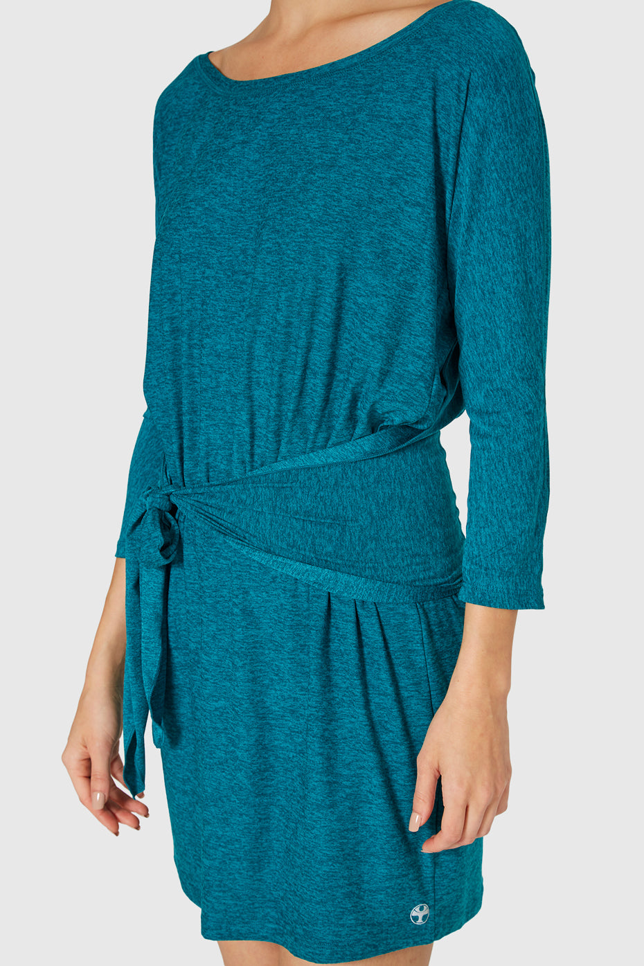 Light Heather Wrap Dress Made in USA