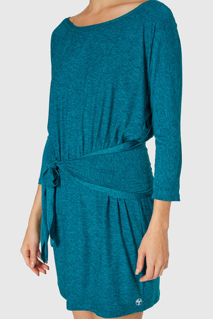 Light Heather Wrap Dress Made in USA