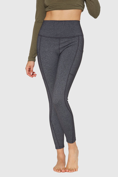 Stretch Heather Pocket Legging Made in USA