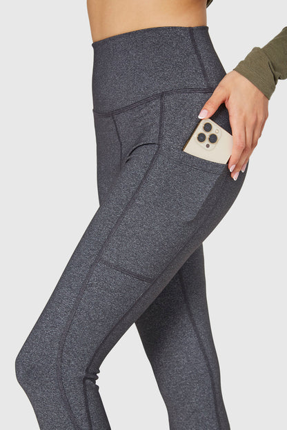 Stretch Heather Pocket Legging Made in USA
