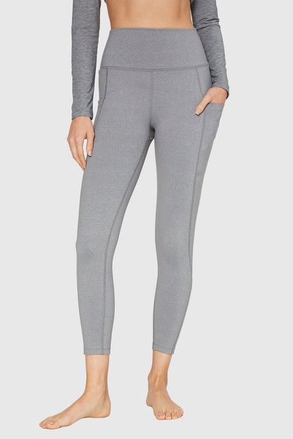 Stretch Heather Pocket Legging Made in USA
