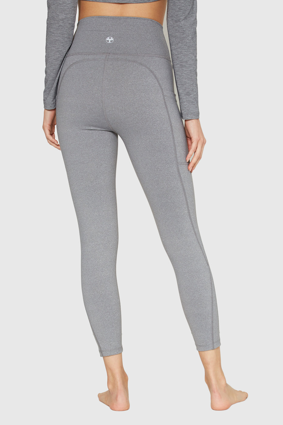 Stretch Heather Pocket Legging Made in USA