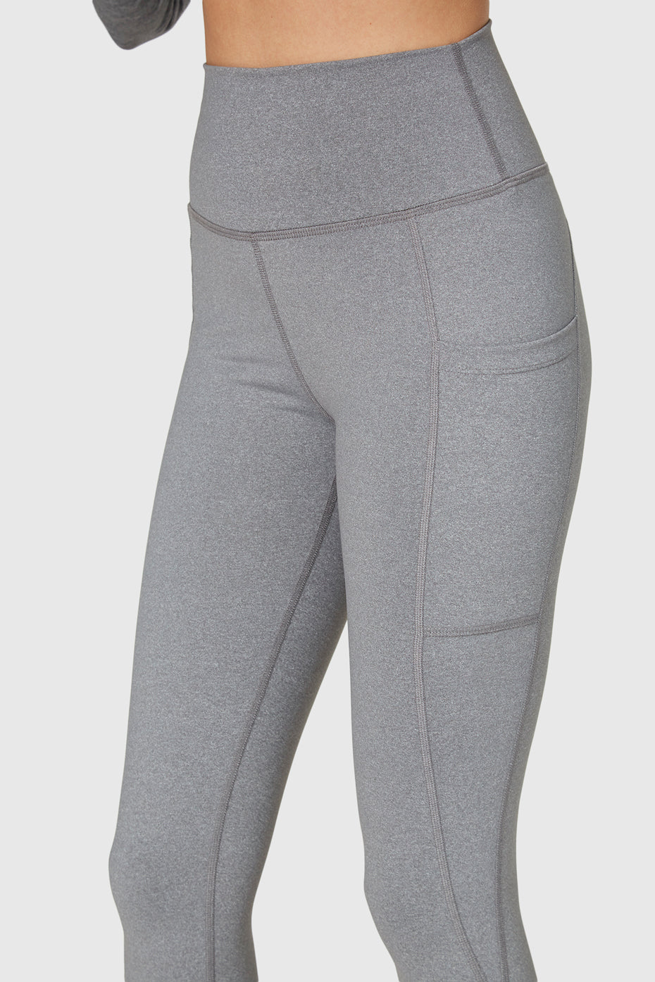 Stretch Heather Pocket Legging Made in USA