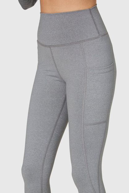 Stretch Heather Pocket Legging Made in USA
