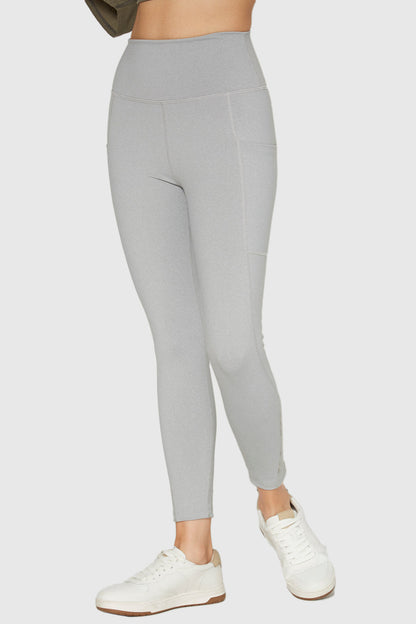 Stretch Heather Pocket Legging Made in USA