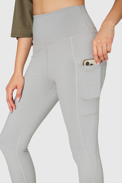 Stretch Heather Pocket Legging Made in USA