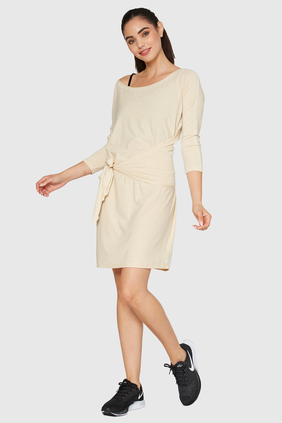 Light Heather Wrap Dress Made in USA