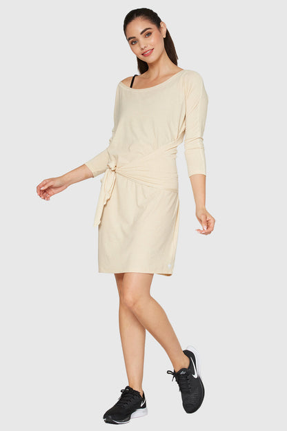 Light Heather Wrap Dress Made in USA