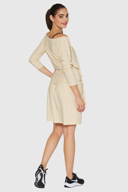 Light Heather Wrap Dress Made in USA