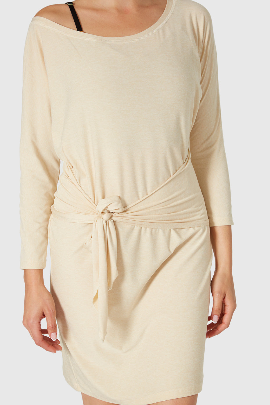 Light Heather Wrap Dress Made in USA