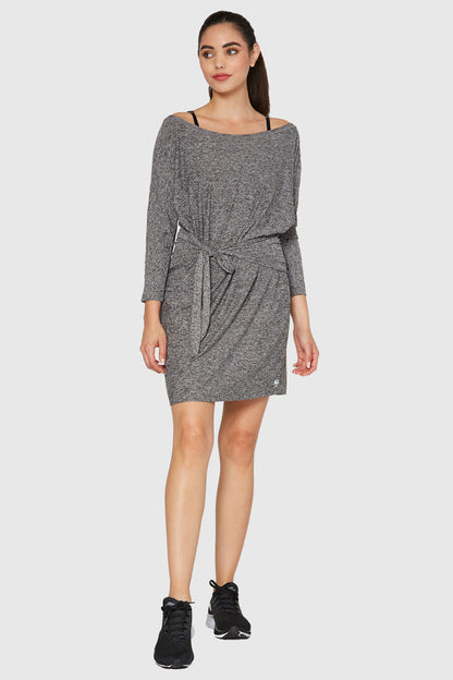 Light Heather Wrap Dress Made in USA