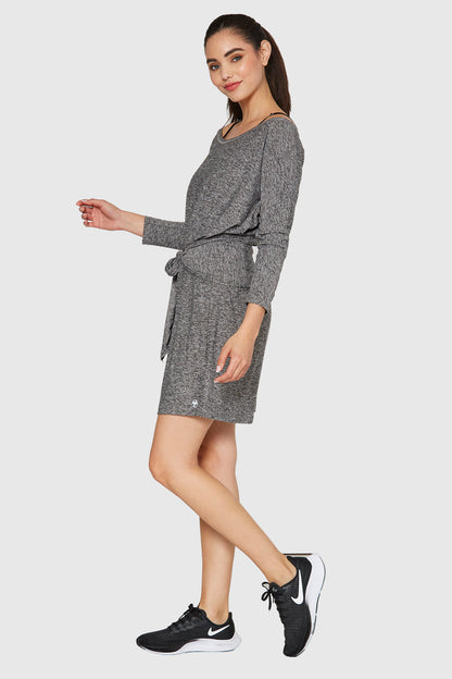 Light Heather Wrap Dress Made in USA
